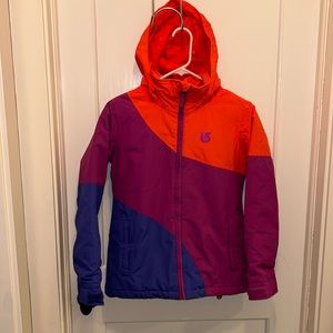 Burton Dry Ride Youth Medium (US 10/12) Girl's Hart Ski/Snowboard Jacket